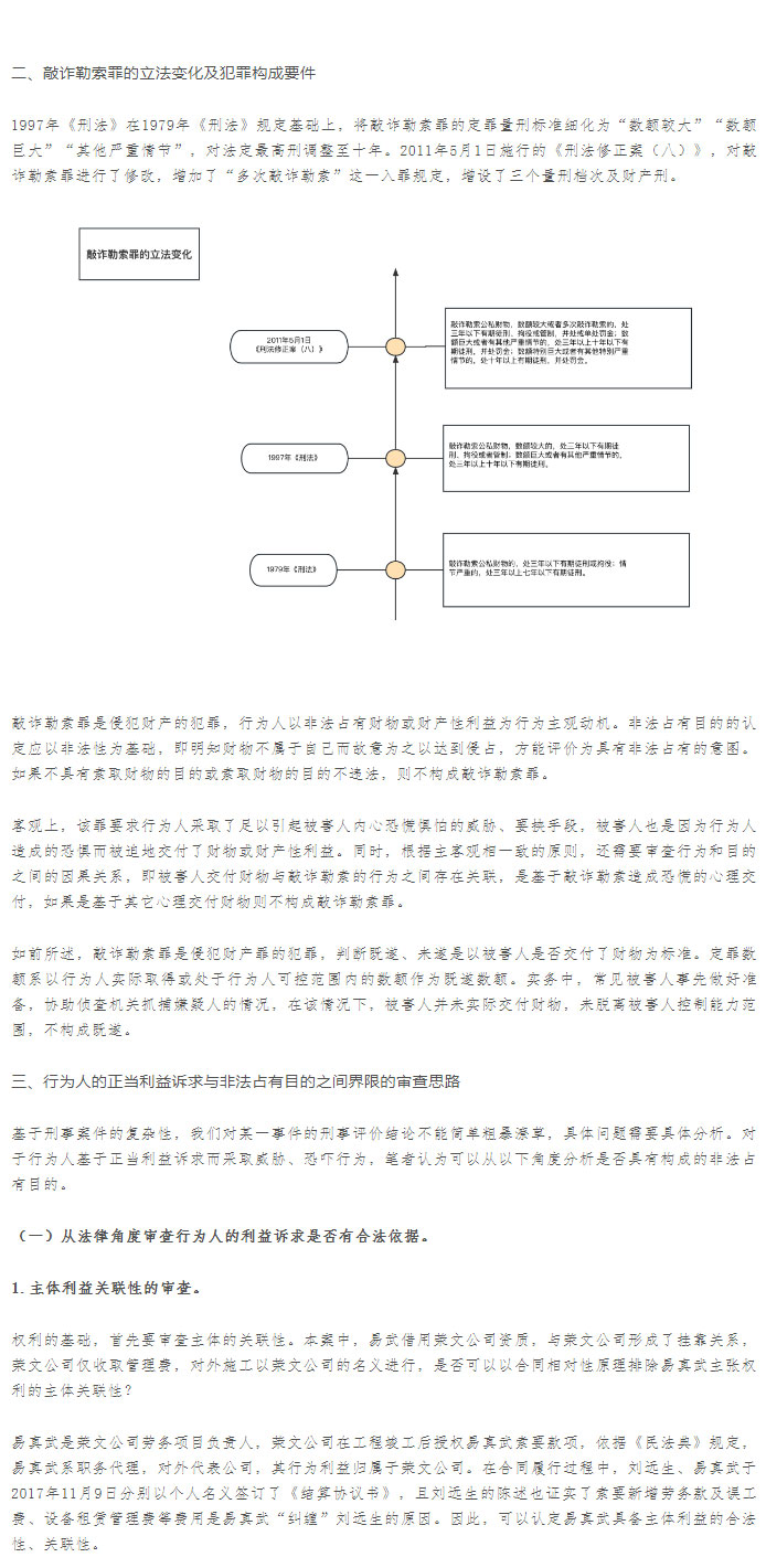 【德衡原创】马凤：行为人正当利益诉求与非法占有目的之间的界限——从易真武无罪判决案件展开思考_02