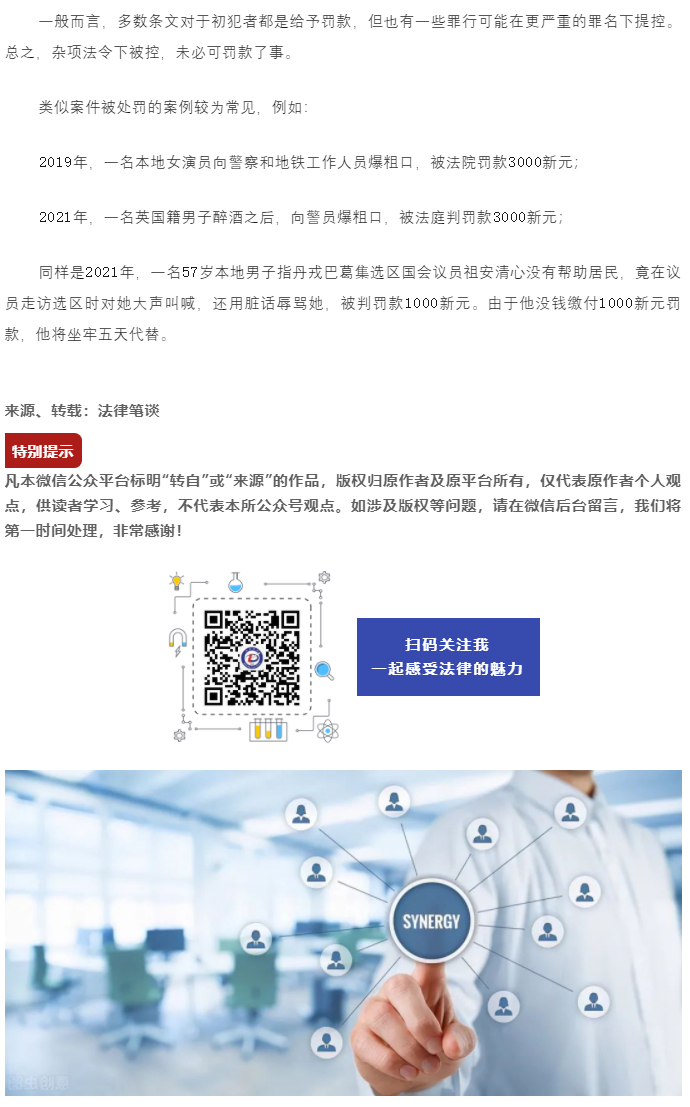 法律笔谈：新加坡一女子因辱骂护士被控六罪中的法律问题_05